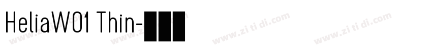 HeliaW01 Thin字体转换